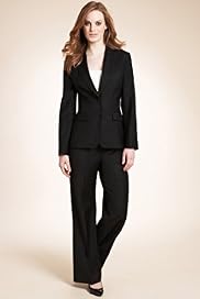 Peak Lapel Single Breasted 2 Button Jacket with Wool