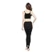 JOYMODE Women's Mesh Panels Stretchy Workout Sports Gym Runnning Capri Yoga Leggings