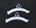 Dollhouse Miniature Set of 2 Blue Satin Padded Hangers
