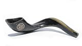 16- 17 Kosher Black Rams Horn Polished Shofar Made in Israel