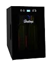 Vinotemp VT-8TEDTS-ID 8-Bottle Thermoelectric Wine Cooler, Black