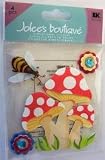 Jolee’s Boutique Mushroom, Flowers, Bee Dimensional Scrapbook Stickers