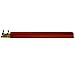 Yellow Mountain Imports Wooden Mahjong Racks, 18 Inches - Set of 4 Mahogany Color Racks - Includes Brass Ends for Attaching Pushers and Stacking Scoring Coins (Racks Only Set)