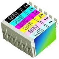 6PK Epson T078(1PK-T0781 1PK-T0782 1PK-T0783 1PK-T0784 1PK-T0785 1PK-T0786) Replacement Ink Cartridges for Epson Stylus Photo R260 R280 R380 RX580 RX595 RX680 by PRITOP