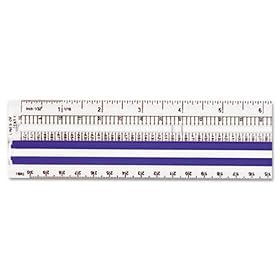 Westcott 14125 - Data Processing Magnifying Plastic Ruler, 12 Length, Clear-ACM14125