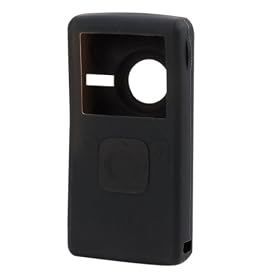 GTMax Black Silicone Skin Rubber Soft Case for Cisco Flip Video Camera UltraHD 3rd Generation (8GB/2 hour)