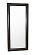 Egeus Leather Frame Floor Mirror in Dark Brown