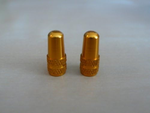 New Anodized Machined Aluminum Presta French Style Valve Cap Gold 4pc