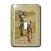 Florene Asian Art - Japanese Ladies On Vintage Oriental Background - Light Switch Covers - single toggle switch