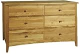 Harvard Solid Oak 6 Drawer Chest