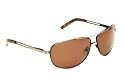 Ladies Retro Designer Fashion Driving Aviator Metal Sunglasses with Polarized Lens