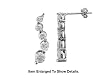 Stunning Journey Collection Genuine Sterling Silver CZ Earrings