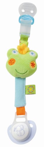 Fehn 092417 Schnullerkette Frosch, gr&uuml;n