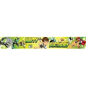 Ben 10 Happy Birthday Banner / Decoration - 5 Yards