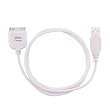 USB Hotsync + Charging [2-IN-1] Cable for SanDisk Sansa c100 / c200 / e200 Series, White