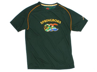 South Africa Players Graphic Technical Rugby T-Shirt Green/Multi - size L South Africa Players Graphic Technical Rugby T-Shirt Green/Multi - size L