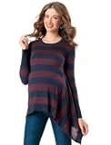 A Pea in the Pod Collection: Autumn Cashmere Long Sleeve High-low Hem Maternity Sweater