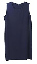 Shift Knee Length Jeweled Polyester/Spandex/Viscose  Dress