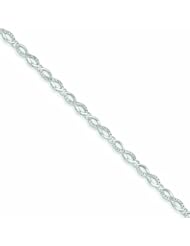 0.5 Carat 14K White Gold Diamond Bracelet