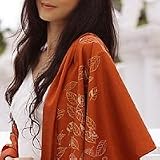 Silk and cotton shawl, 'Fall Foliage' Image