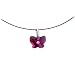 Fuchsia Butterfly Choker Necklace MADE WITH SWAROVSKI ELEMENTS