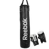 New Reebok Boxing Set 4ft Punch Bag & Mitts Gloves With Attachments