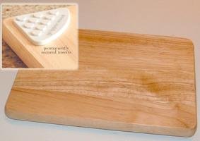 ArchiTEC Gripperwood 8-Inch by 11-Inch Hardwood Cutting Board with Non-Slip feet