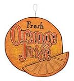 FRESH ORANGE juice CiTRiS wooden SIGN plaque decor LG