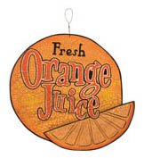 Orange Juice Sign