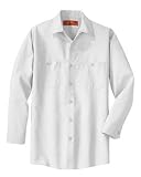 NEW CornerStone - Long Sleeve Industrial Work Shirt White-3XLR