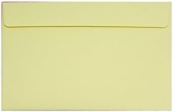 A4 (4 1/4 x 6 1/4 Inches) Envelopes for 4 x 6 Photos Envelopes ,Pack of 50 (Light Yellow)