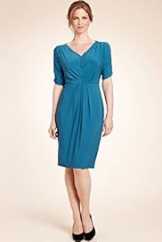 Twiggy for MS Woman V Neck Pleated Dress