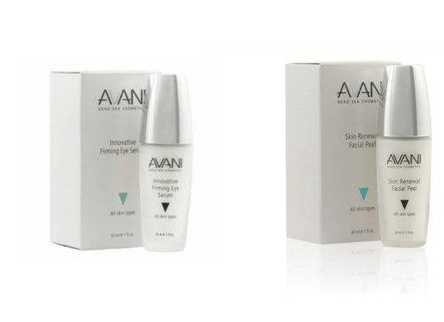 Avani Set: Avani Dead Sea Skin Renewal Facial Peel 30 Ml E 1 Fl.oz & Avani Dead Sea Innovative Firming Eye Serum 30 Ml E 1 Fl.oz (2 Products)