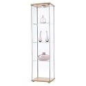 Furniture online: Ikea Detolf Glass Curio Display Cabinet Light Brown