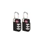 Lewis N. Clark TSA 3-dial Combo Lock/2 pack (Black)