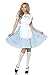 Mystery House Alice Costume (Large) Lt Blue, White