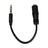 Headset Buddy Adapter: 2.5mm (Female) Phone Headset to 3.5mm (Male) Adapter - Convert 2.5mm Headset to 3.5mm iPhone, Blackberry, Droid, Palm