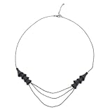 Black Spring and Strand Necklace by Hila Rawet Karni||RF10F