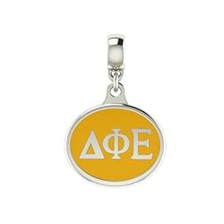 Delta Phi Epsilon Sorority Drop Charm Fits Most European Style Bracelets Including Chamilia Zable Troll and More. High Quality Bead in Stock for Fast Shipping.