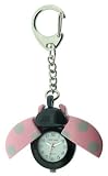 Park Lane Pink Ladybird Keyring Watch