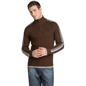American Rag Althetic Stripe Mock Turtleneck Sweater