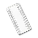 Silver-plated & Rhodium Patterned Edge Hinged Money Clip
