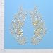 Long Stem Flower Lace Applique - Ivory - Pair*On Sale*
