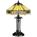 Quoizel Indus Tiffany 2 Lt Table Lamp