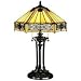 Quoizel Indus Tiffany 2 Lt Table Lamp