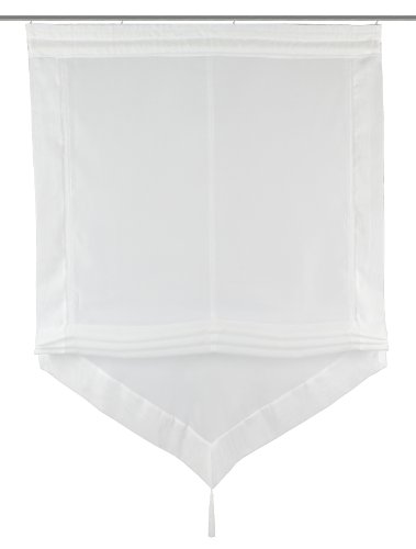 Home fashion 82260-801 Raffrollo / Voile / 140 x 100 cm Preisvergleich