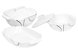 Corelle Coordinates 5-Piece Casserole Set, Simple Lines