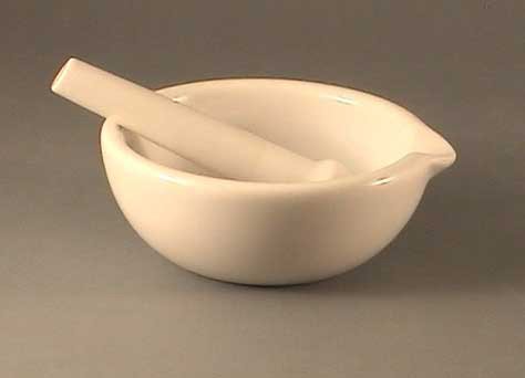 Buy Mortar & Pestle, Porcelain - large by Science, Art and More now!