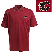 Antigua Calgary Flames Impact Polo Shirt Small
