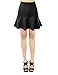 Doublju Women Colorful Flared and Gored Skirt with Pleat